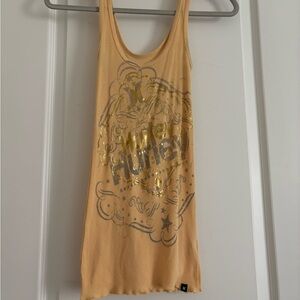 Hurley Peach Ribbed Tank Top